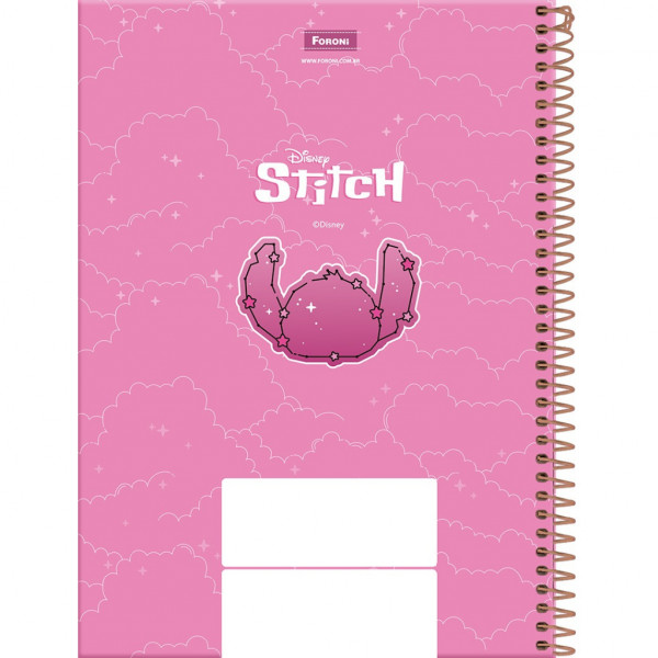 Caderno Universitário Stitch 1 Matéria 80 Folhas - Foroni