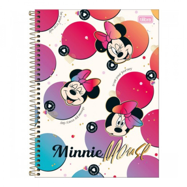 Caderno Universitário Minnie 1 Matéria 80 Folhas - Tilibra