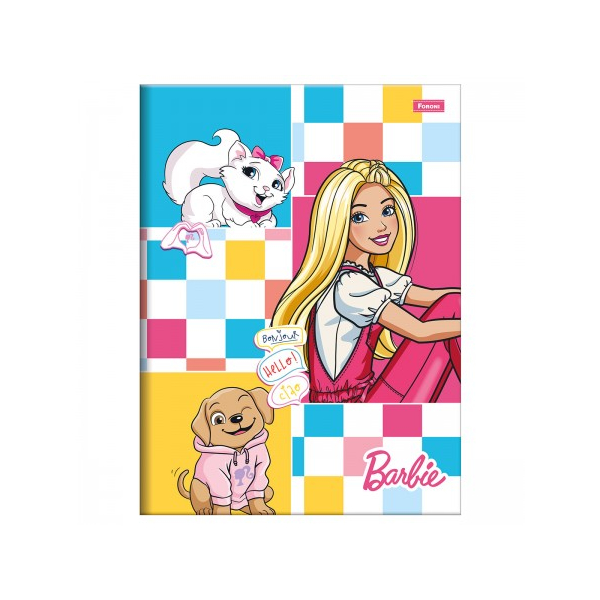 Caderno Brochurão Barbie 80 Folhas - Foroni