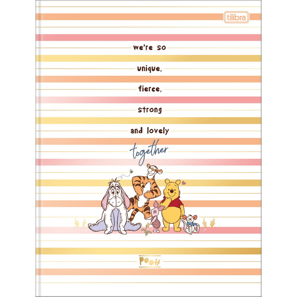 Caderno Brochura Grande Ursinho Pooh - 80 folhas