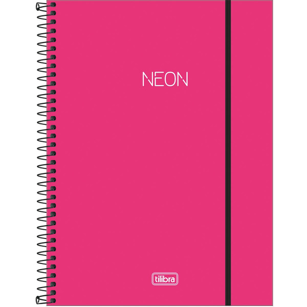 Caderno Neon 10 Matérias - Tilibra 